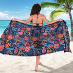 Boho Paisley Pattern Print Beach Sarong Wrap