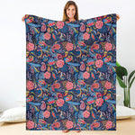 Boho Paisley Pattern Print Blanket