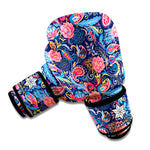 Boho Paisley Pattern Print Boxing Gloves