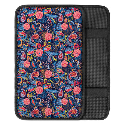 Boho Paisley Pattern Print Car Center Console Cover
