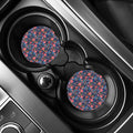 Boho Paisley Pattern Print Car Coasters
