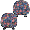 Boho Paisley Pattern Print Car Headrest Covers