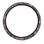 Boho Paisley Pattern Print Car Steering Wheel Cover