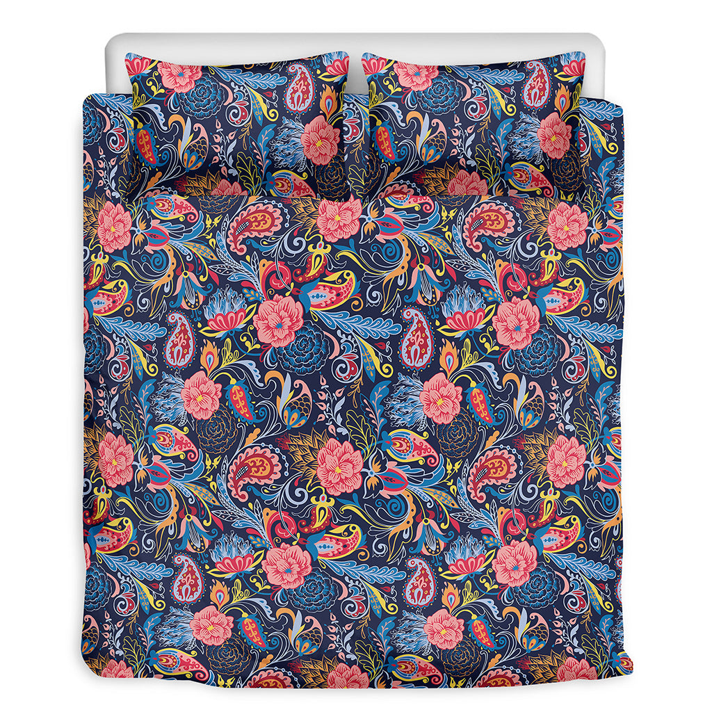 Boho Paisley Pattern Print Duvet Cover Bedding Set