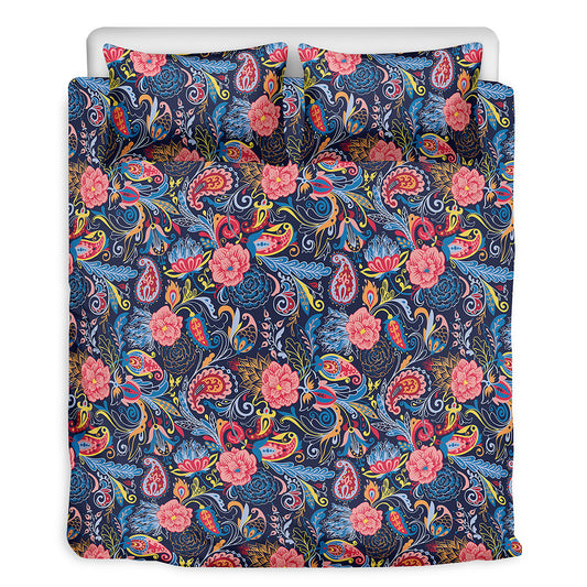 Boho Paisley Pattern Print Duvet Cover Bedding Set