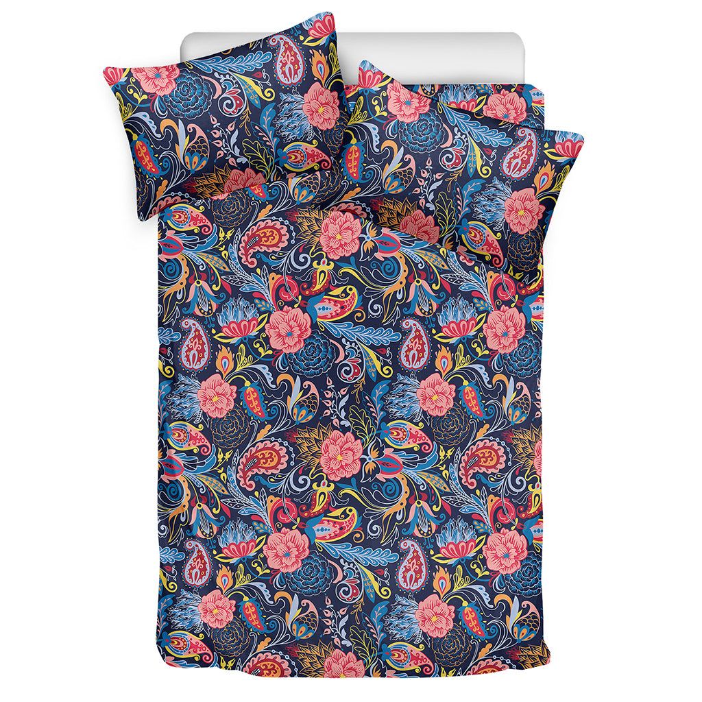 Boho Paisley Pattern Print Duvet Cover Bedding Set