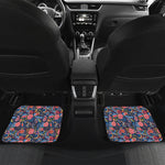 Boho Paisley Pattern Print Front and Back Car Floor Mats
