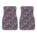 Boho Paisley Pattern Print Front Car Floor Mats