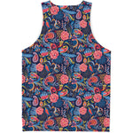 Boho Paisley Pattern Print Men's Tank Top