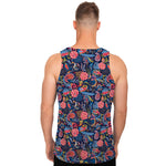 Boho Paisley Pattern Print Men's Tank Top