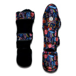 Boho Paisley Pattern Print Muay Thai Shin Guard