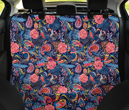 Boho Paisley Pattern Print Pet Car Back Seat Cover