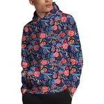 Boho Paisley Pattern Print Pullover Hoodie