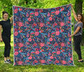 Boho Paisley Pattern Print Quilt