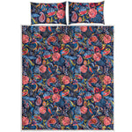 Boho Paisley Pattern Print Quilt Bed Set