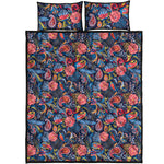 Boho Paisley Pattern Print Quilt Bed Set