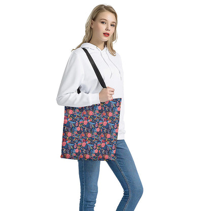 Boho Paisley Pattern Print Tote Bag
