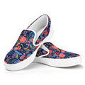 Boho Paisley Pattern Print White Slip On Sneakers