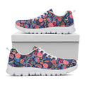 Boho Paisley Pattern Print White Running Shoes