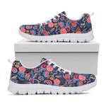 Boho Paisley Pattern Print White Sneakers