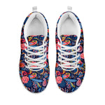 Boho Paisley Pattern Print White Sneakers