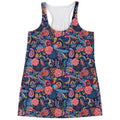 Boho Paisley Pattern Print Women's Racerback Tank Top