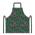 Boho Peacock Feather Pattern Print Apron