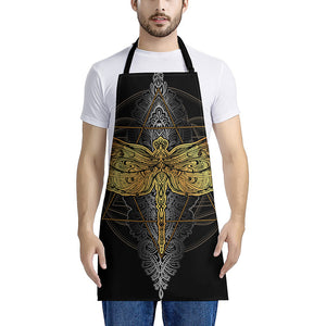 Boho Spiritual Dragonfly Print Apron