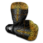Boho Spiritual Dragonfly Print Boxing Gloves
