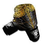 Boho Spiritual Dragonfly Print Boxing Gloves