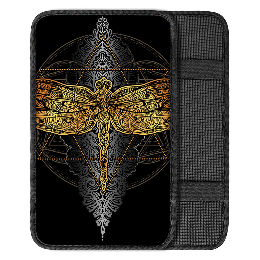 Boho Spiritual Dragonfly Print Car Center Console Cover