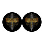 Boho Spiritual Dragonfly Print Car Coasters