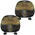 Boho Spiritual Dragonfly Print Car Headrest Covers