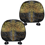 Boho Spiritual Dragonfly Print Car Headrest Covers