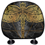 Boho Spiritual Dragonfly Print Car Headrest Covers