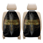 Boho Spiritual Dragonfly Print Car Seat Organizers