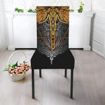Boho Spiritual Dragonfly Print Dining Chair Slipcover