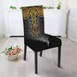 Boho Spiritual Dragonfly Print Dining Chair Slipcover