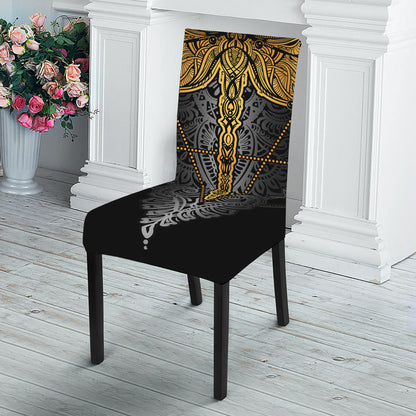 Boho Spiritual Dragonfly Print Dining Chair Slipcover