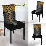 Boho Spiritual Dragonfly Print Dining Chair Slipcover