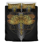 Boho Spiritual Dragonfly Print Duvet Cover Bedding Set