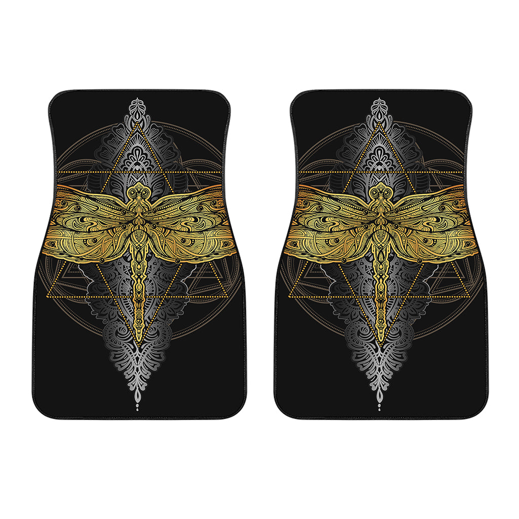 Boho Spiritual Dragonfly Print Front Car Floor Mats