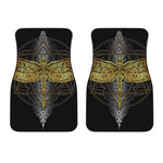 Boho Spiritual Dragonfly Print Front Car Floor Mats