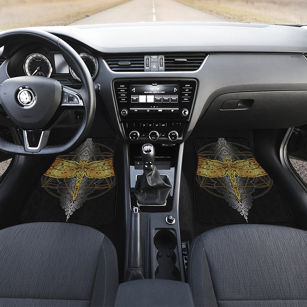 Boho Spiritual Dragonfly Print Front Car Floor Mats