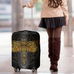Boho Spiritual Dragonfly Print Luggage Cover