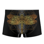 Boho Spiritual Dragonfly Print Men's Boxer Briefs