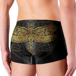 Boho Spiritual Dragonfly Print Men's Boxer Briefs