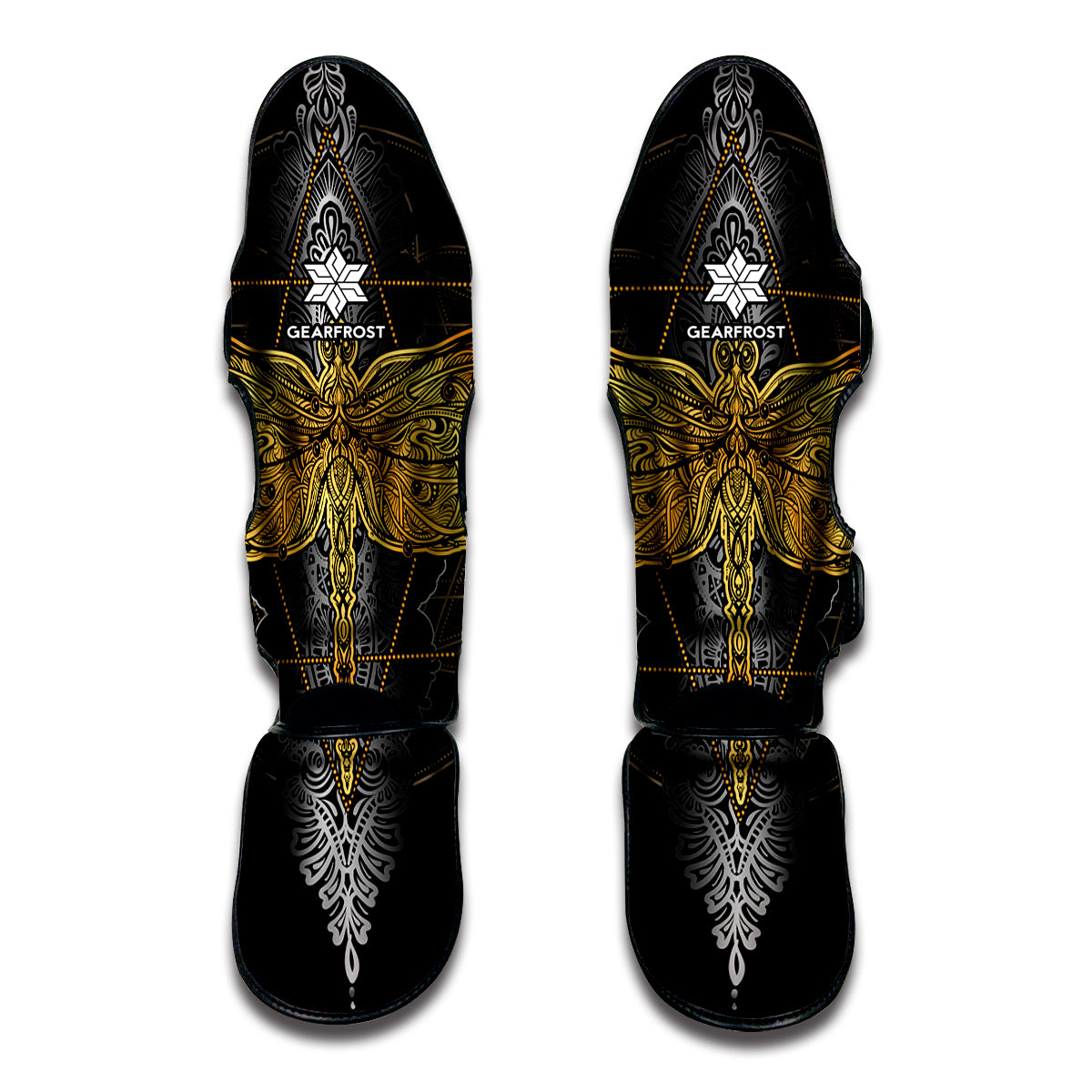 Boho Spiritual Dragonfly Print Muay Thai Shin Guard