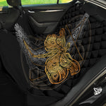 Boho Spiritual Dragonfly Print Pet Car Back Seat Cover