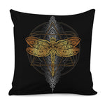 Boho Spiritual Dragonfly Print Pillow Cover
